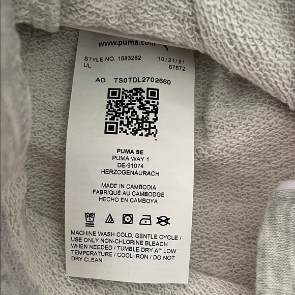 PUMA Short Youth 2 Pack All-Day Comfort Gray/Pink Size XS -5/6 /Z4 - Picture 6 of 8